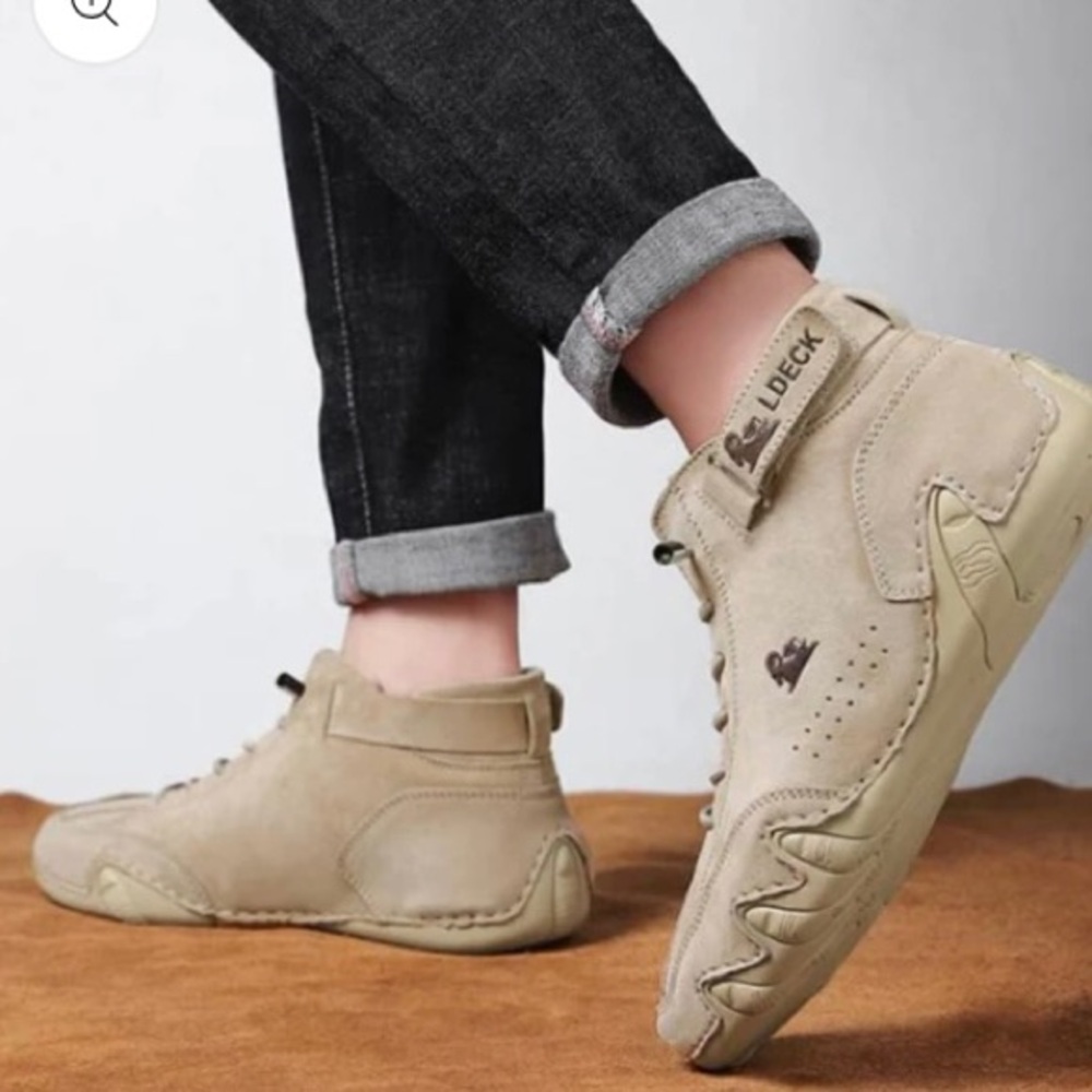 New w/o tags LDeck unisex outdoor shoes, tan, size 44 (men’s 10 1/2, women’s 12)